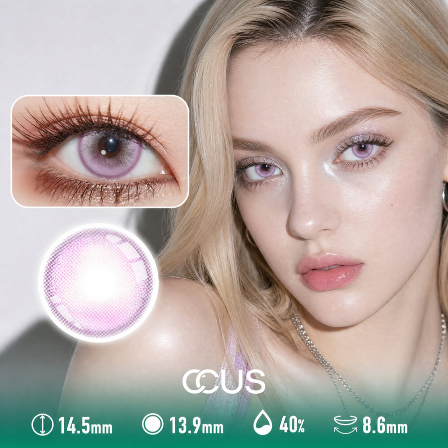 Glitter Frost Violet Purple Contact Lenses - Ccus Eyewear · Premium Colored Contacts Glitter Frost Violet Purple Contact Lenses