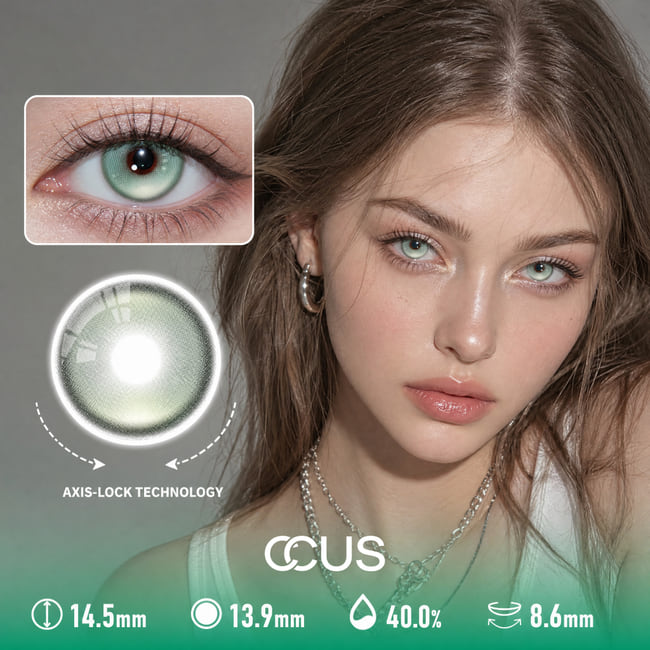 Mint Frost Seafoam Emerald Green Contact Lenses