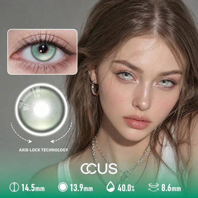 Mint Frost Seafoam Emerald Green Contact Lenses