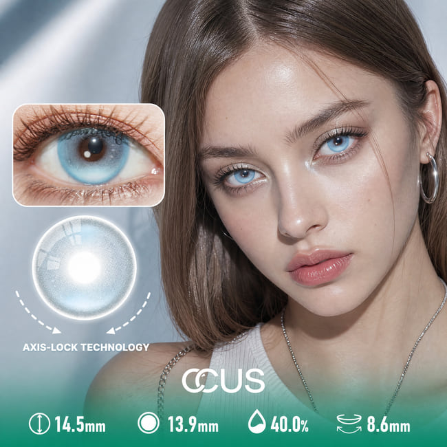Frost Aqua Azure Blue Contact Lenses