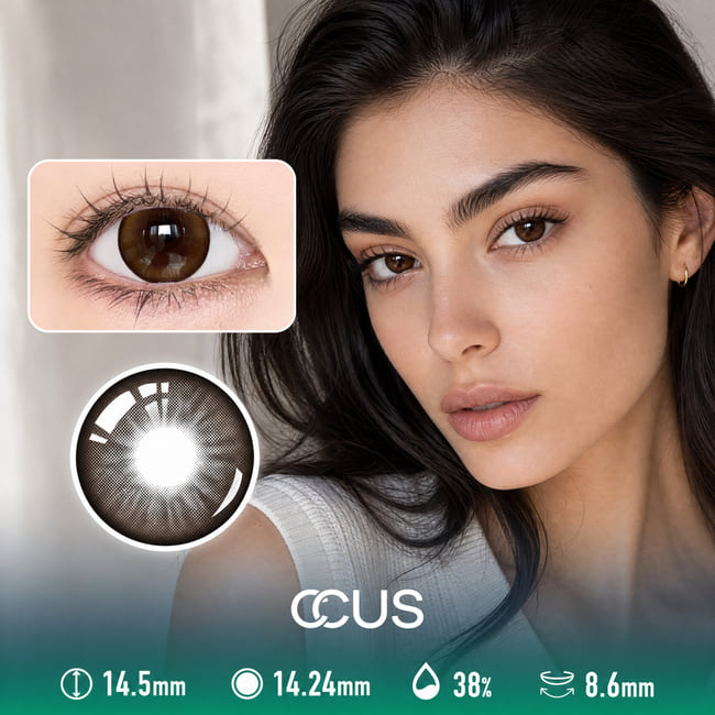 Soft Focus Chocolate Contact Lenses