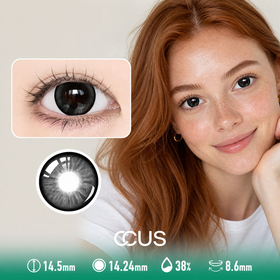 Chiffon Dusk Black Contact Lenses
