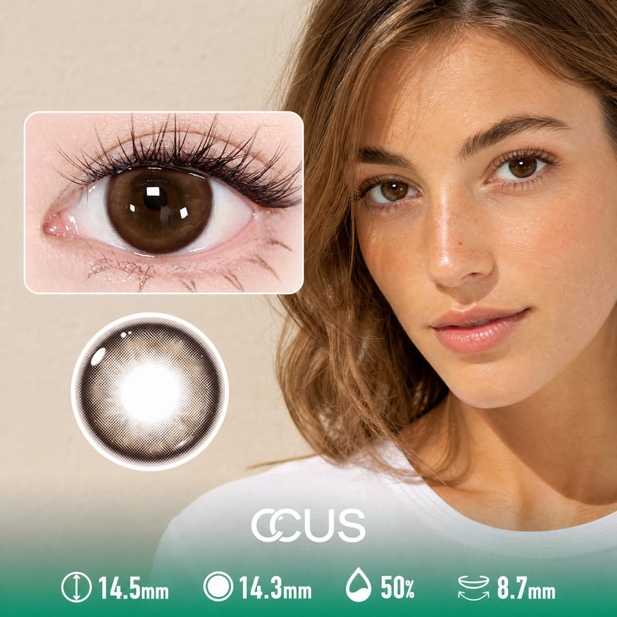 Golden Hour Amber Brown Contact Lenses - Ccus Eyewear · Premium Colored Contacts Golden Hour Amber Brown Contact Lenses