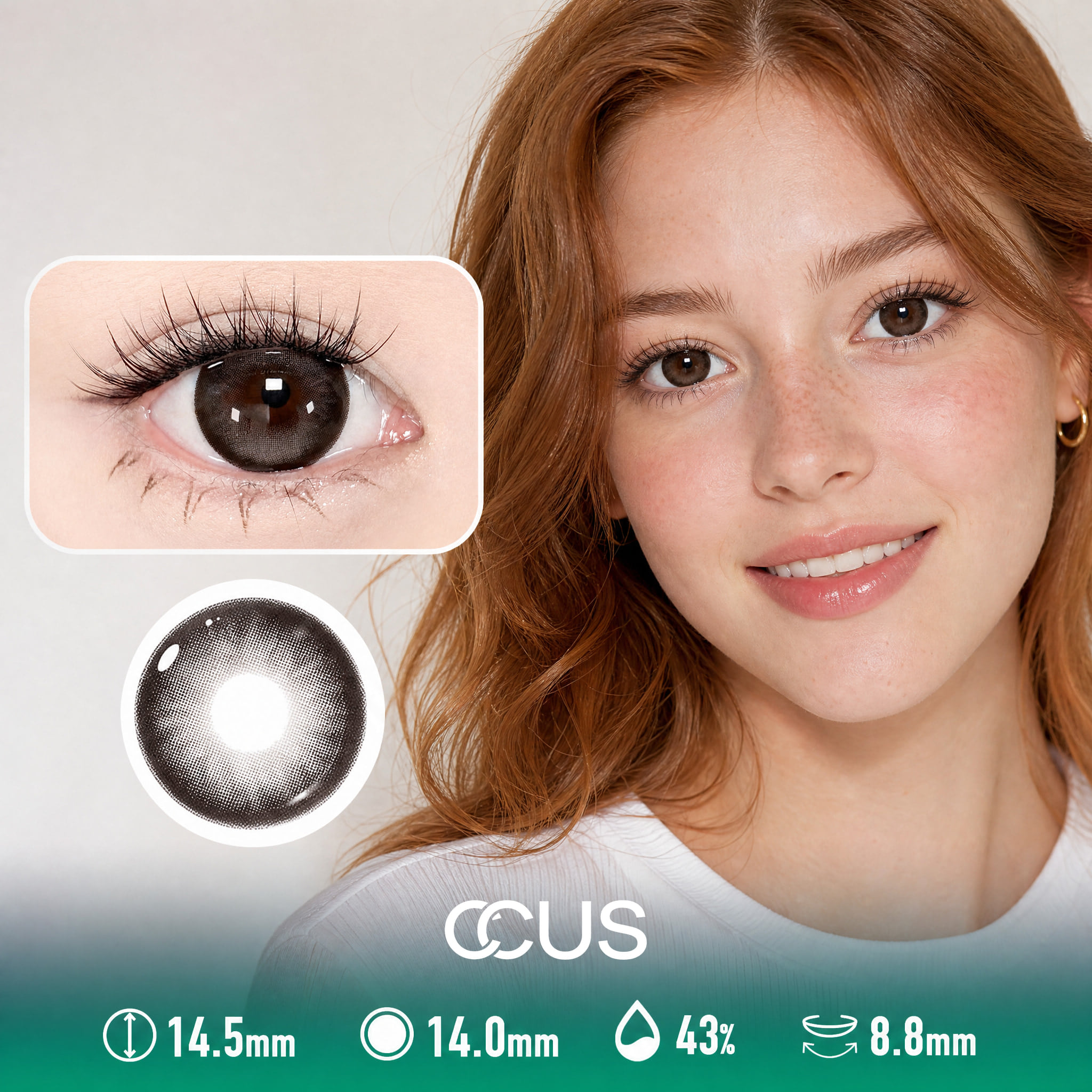 Milan Iris Chestnut Brown Contact Lenses - Ccus Eyewear · Premium Colored Contacts Milan Iris Chestnut Brown Contact Lenses