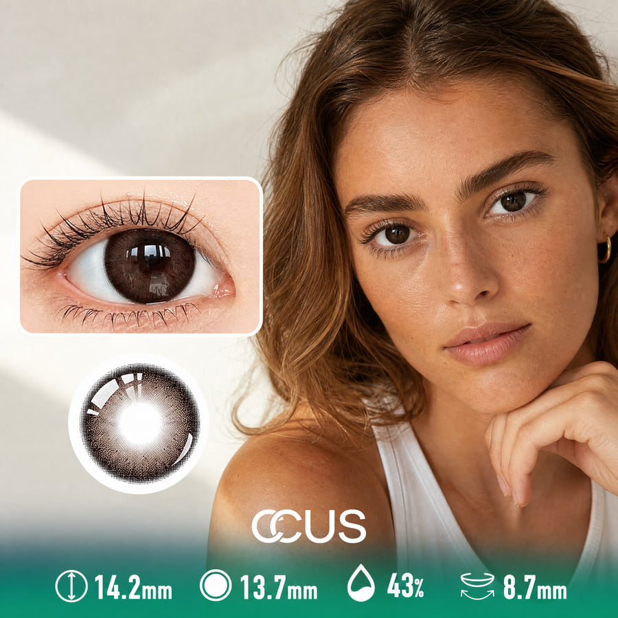 Morning Linen Mocha Brown Contact Lenses - Ccus Eyewear · Premium Colored Contacts Morning Linen Mocha Brown Contact Lenses