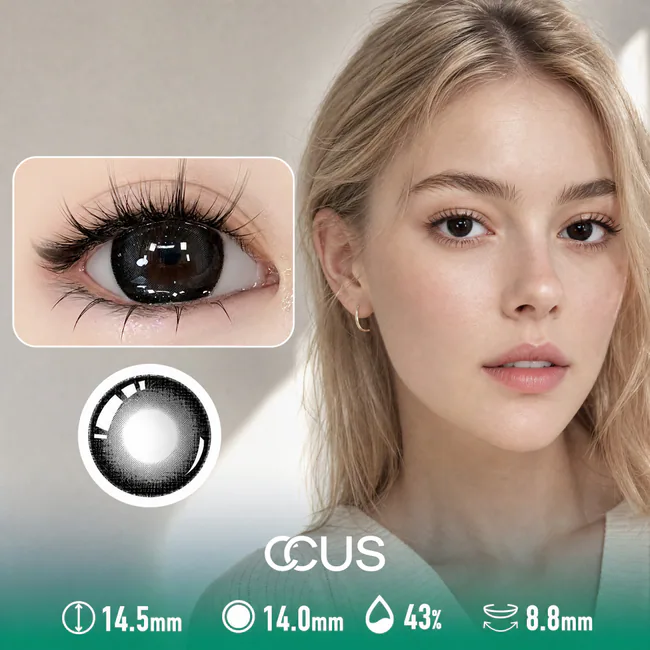 Quiet Spring Black Contact Lenses