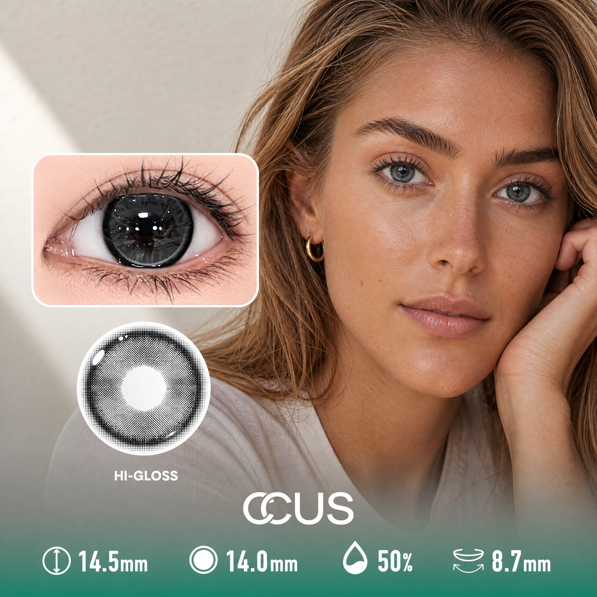 Rain Iris Grey Contact Lenses - Ccus Eyewear · Premium Colored Contacts Rain Iris Grey Contact Lenses