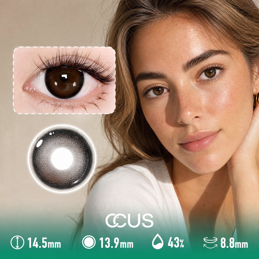 Camellia Star Brown Contact Lenses - Ccus Eyewear · Premium Colored Contacts Camellia Star Brown Contact Lenses