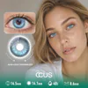 Dewdrop Azure Blue Contact Lenses