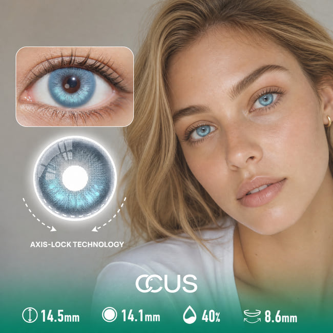 Dewdrop Azure Blue Contact Lenses