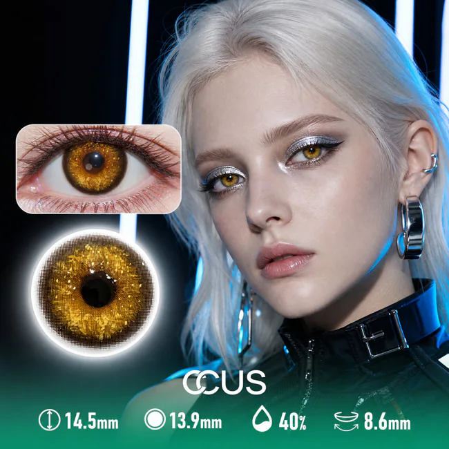 Gold Contacts - Ccus Eyewear · Premium Colored Contacts Linen Gold Contact Lenses