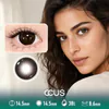 Slow Light Chocolate Contact Lenses