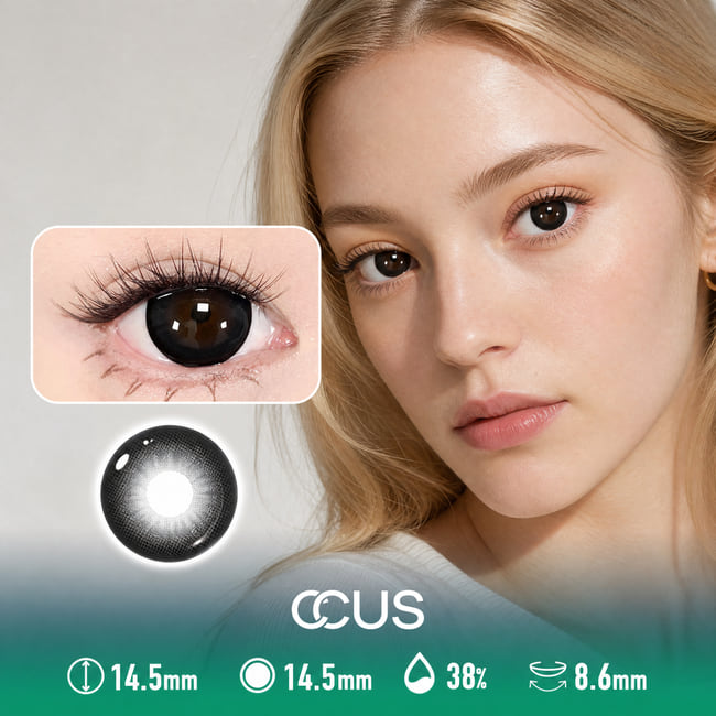 Ink Petal Black Contact Lenses