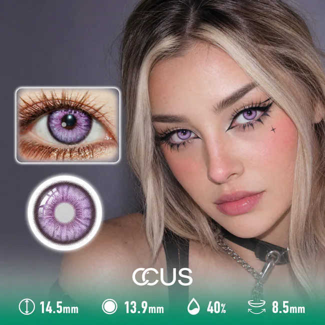 Unleashing The Allure And Meaning Behind Purple Contacts - Ccus Eyewear · Premium Colored Contacts Neon Static Violet Purple Contact Lenses
