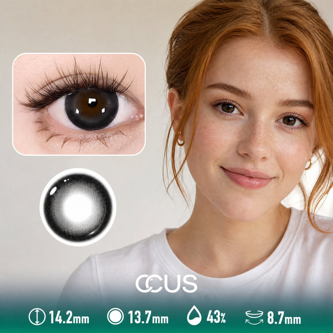 Orchid Comet Noir Black Contact Lenses