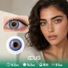 Cornflower Blue Rainbow Contact Lenses - Ccus Eyewear · Premium Colored Contacts Cornflower Blue Rainbow Contact Lenses