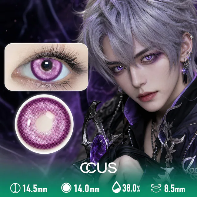 Butterfly Purple Party Contact Lenses