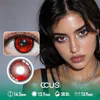 Flashbulb Crimson Onyx Black Contact Lenses