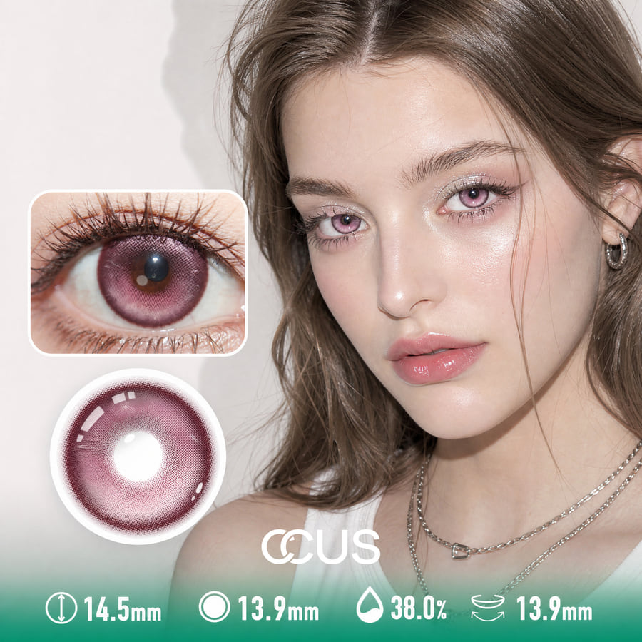 Peach Blush Pink Contact Lenses - Ccus Eyewear · Premium Colored Contacts Peach Blush Pink Contact Lenses