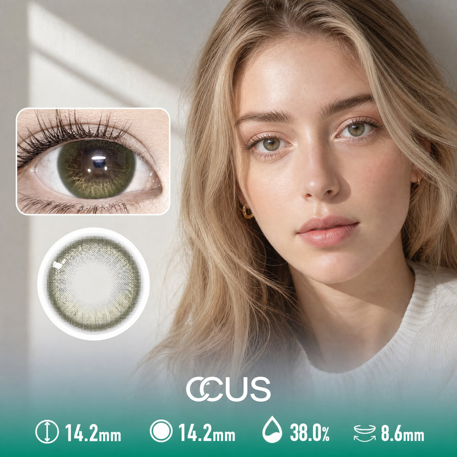 Dusk Lily Green Contact Lenses - Ccus Eyewear · Premium Colored Contacts Dusk Lily Green Contact Lenses