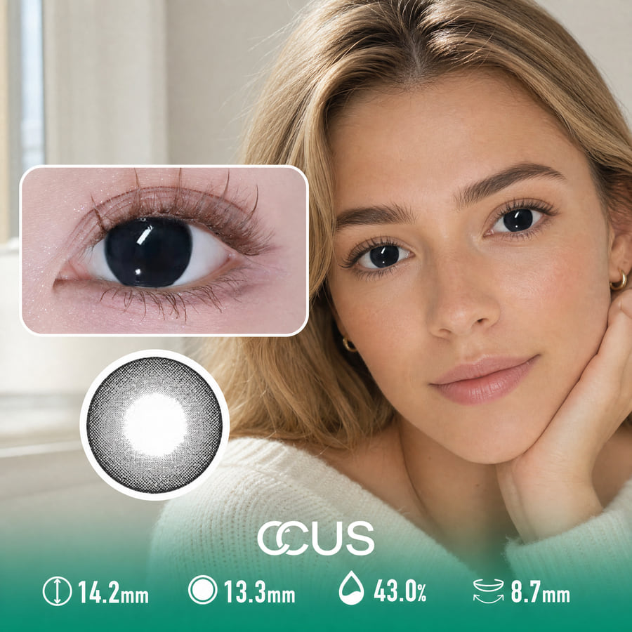 Jasmine Mist Black Contact Lenses