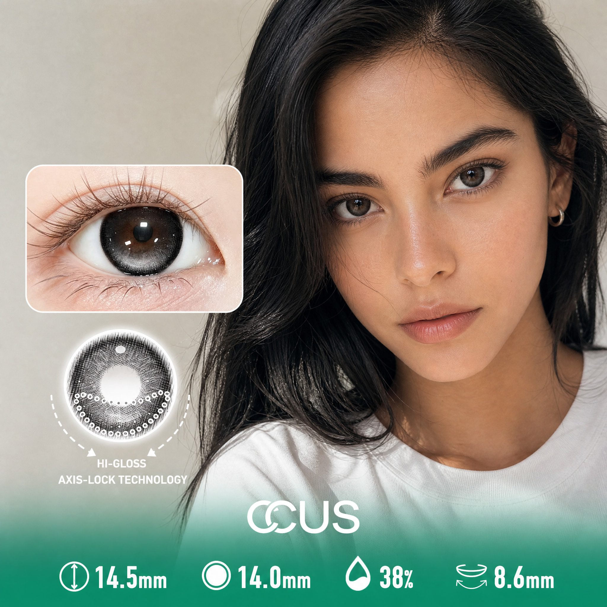 Reykjavik Charcoal Smoke Grey Contact Lenses - Ccus Eyewear · Premium Colored Contacts Reykjavik Charcoal Smoke Grey Contact Lenses