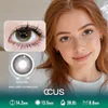 Luminous Lily Amber Brown Contact Lenses