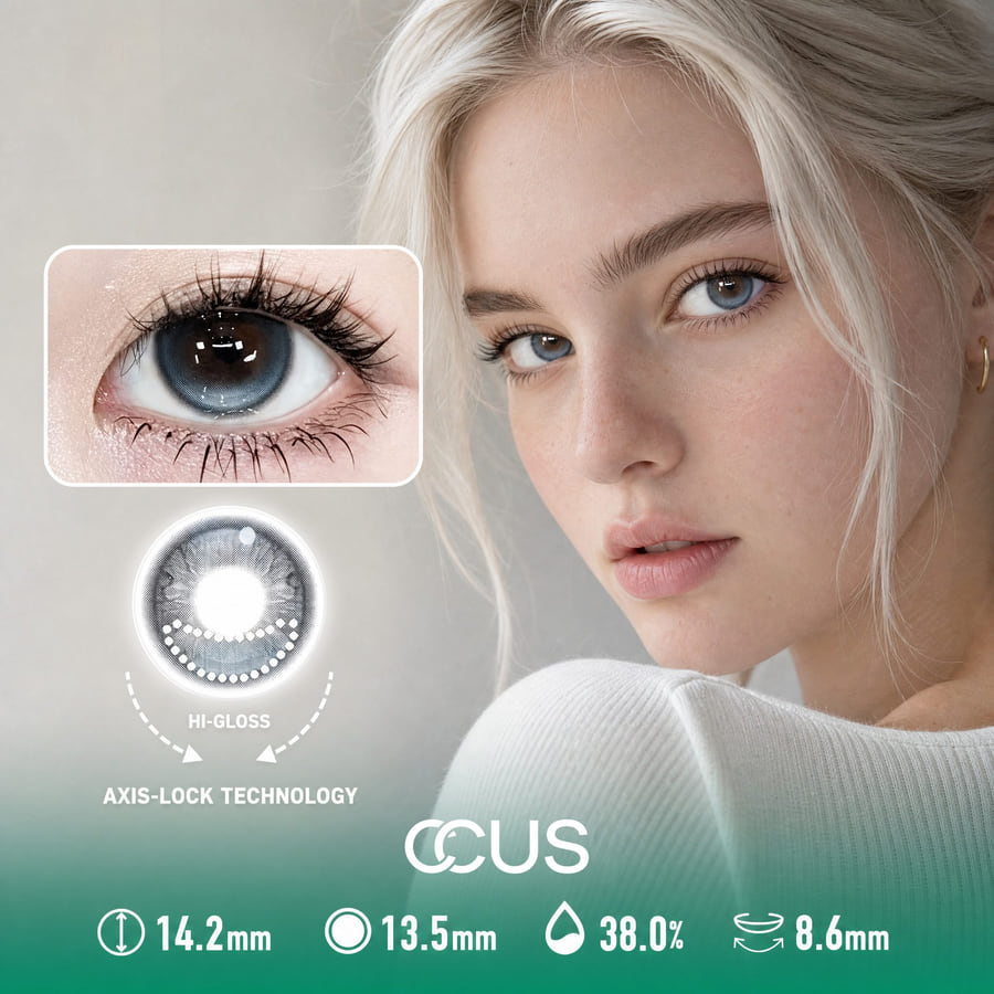 Iris Mist Gray Blue Contact Lenses - Ccus Eyewear · Premium Colored Contacts Iris Mist Gray Blue Contact Lenses