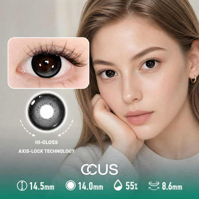 Quiet Comet Black Contact Lenses