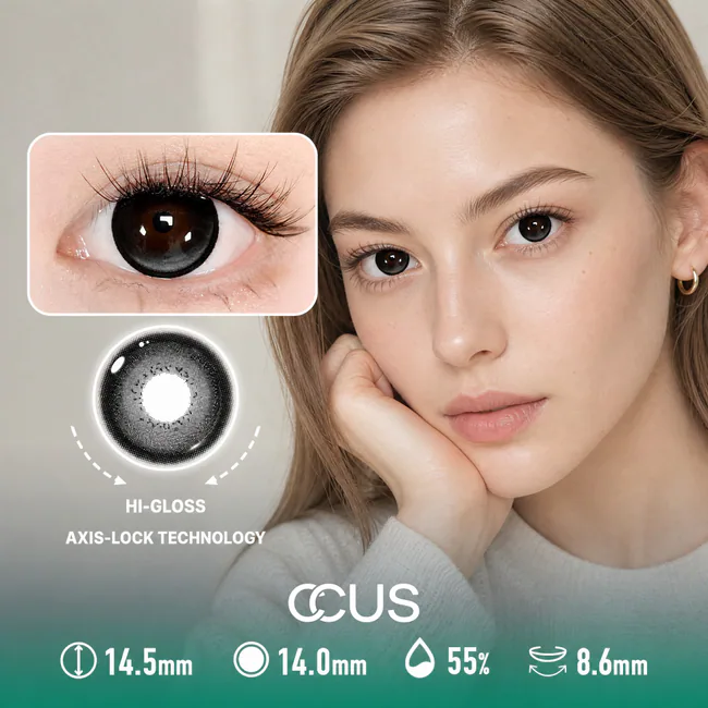 Quiet Comet Black Contact Lenses