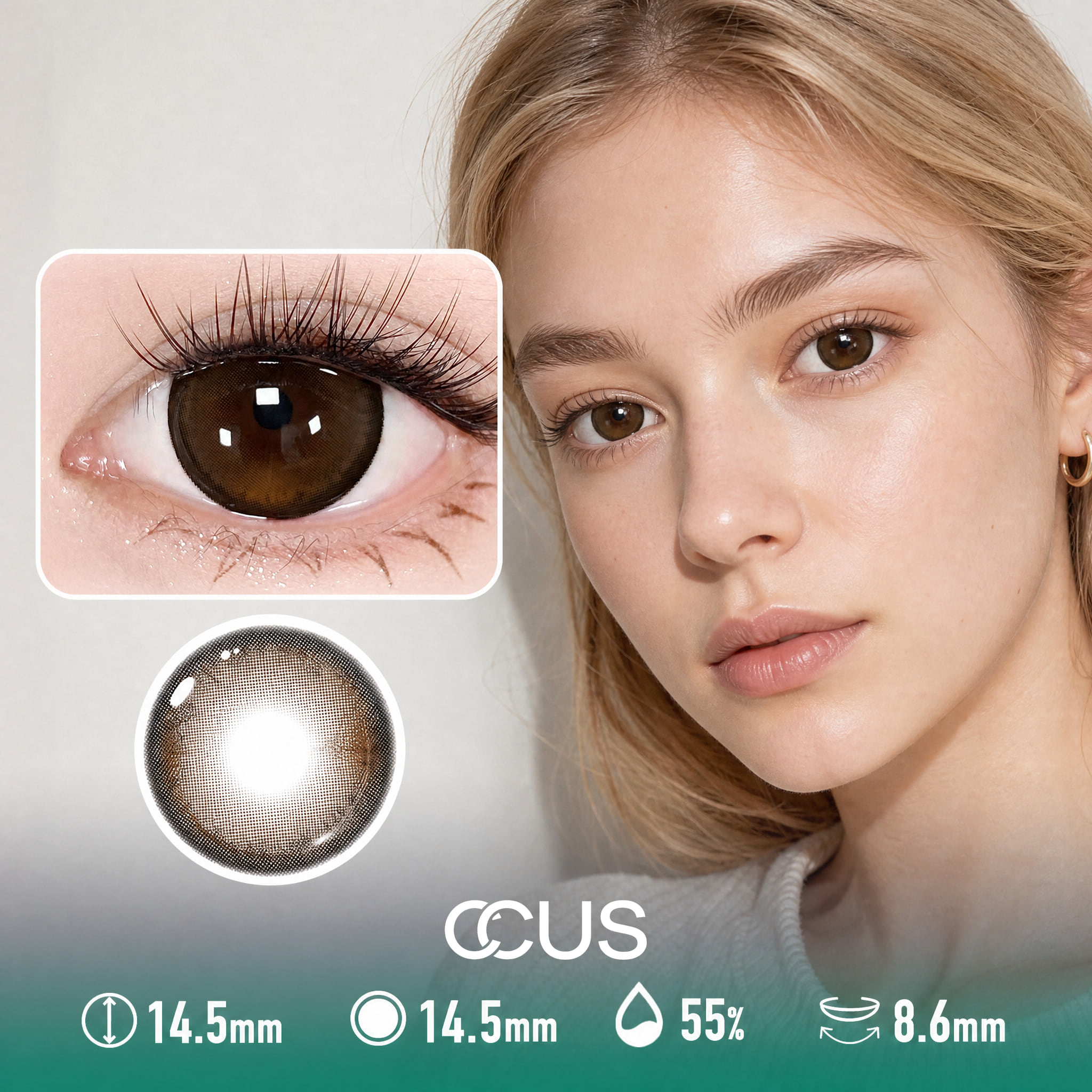 Kyoto Twilight Chestnut Brown Contact Lenses - Ccus Eyewear · Premium Colored Contacts Kyoto Twilight Chestnut Brown Contact Lenses