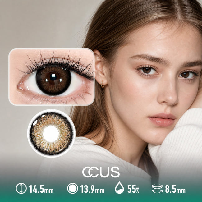 Solstice Aurora Caramel Brown Contact Lenses
