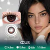 Sunbaked Clay Amber Brown Contact Lenses