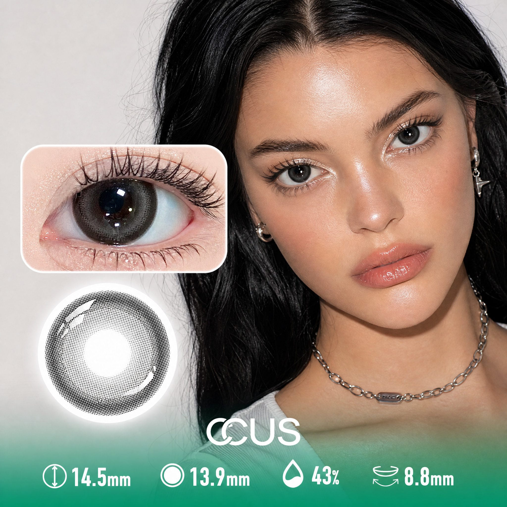 Afterglow Mist Grey Contact Lenses