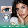 Low-Rise Denim Blue Contact Lenses