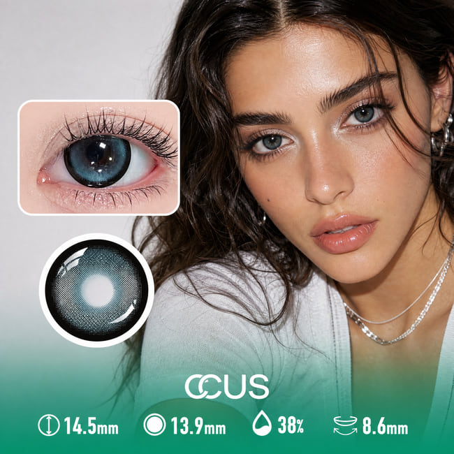 Gloss Static Jade Green Contact Lenses