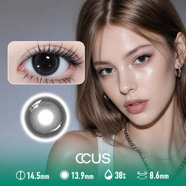 Chrome Graphite Grey Contact Lenses