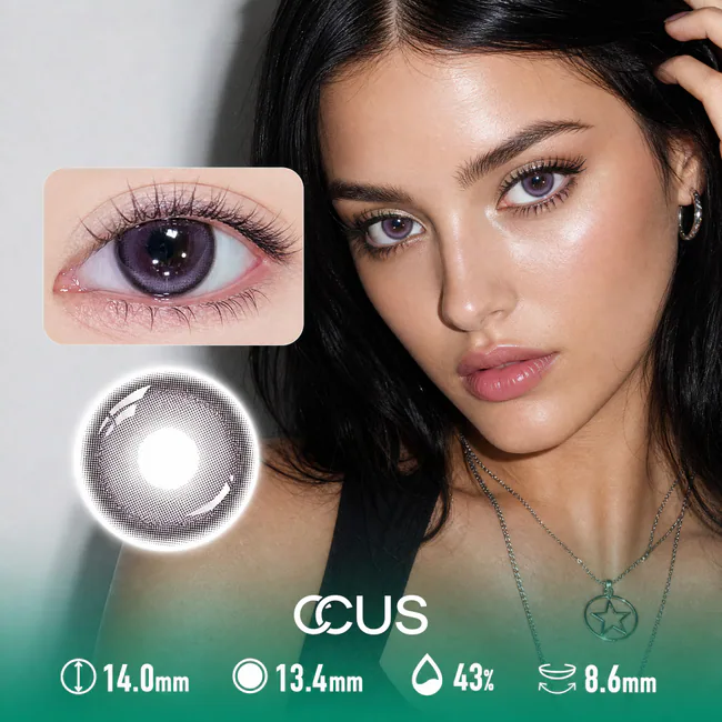 Unleashing The Allure And Meaning Behind Purple Contacts - Ccus Eyewear · Premium Colored Contacts Frost Flash Amethyst Purple Contact Lenses