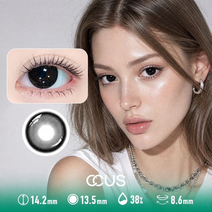 Strobe Jet Onyx Black Contact Lenses - Ccus Eyewear · Premium Colored Contacts Strobe Jet Onyx Black Contact Lenses