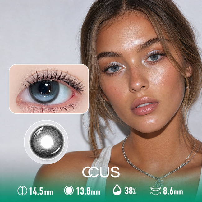 Roller Rink Azure Blue Contact Lenses