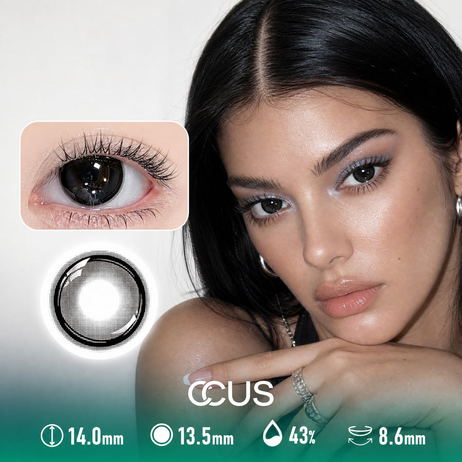 Camera Roll Inkwell Black Contact Lenses - Ccus Eyewear · Premium Colored Contacts Camera Roll Inkwell Black Contact Lenses