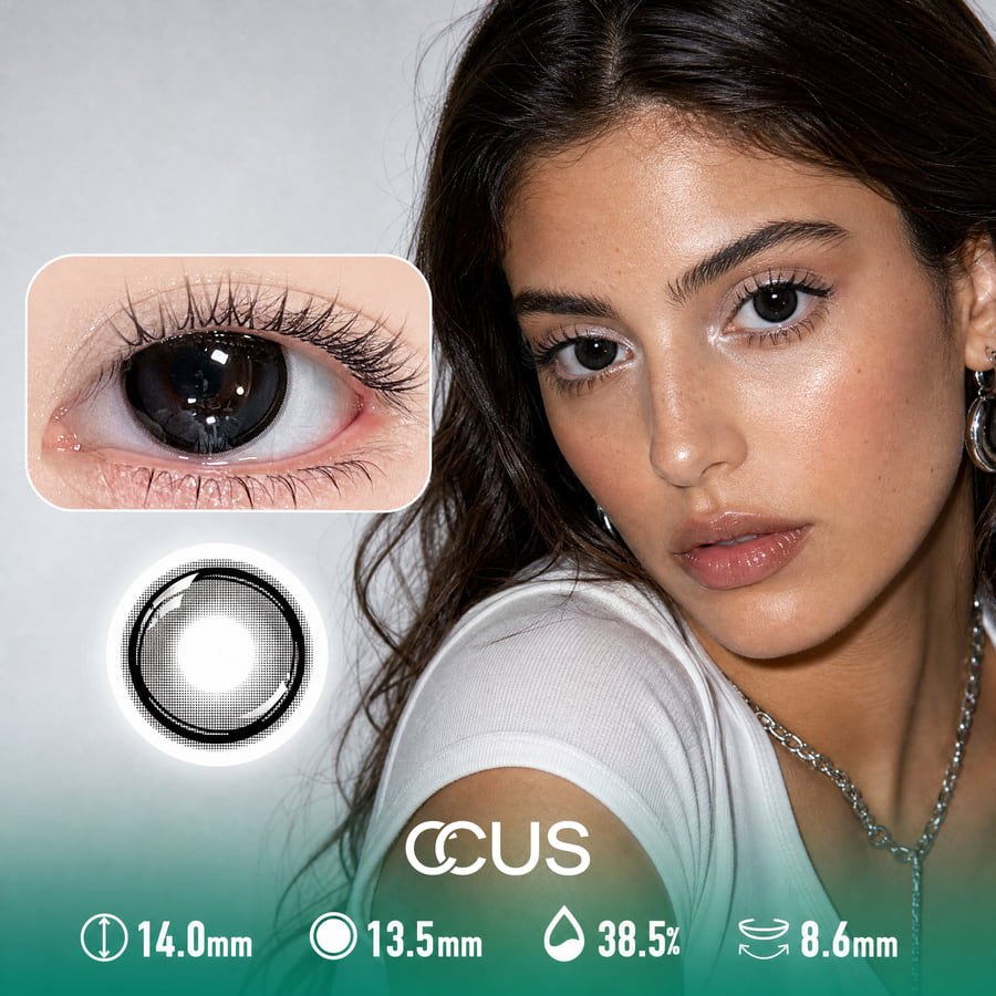 Frostbyte Noir Black Contact Lenses - Ccus Eyewear · Premium Colored Contacts Frostbyte Noir Black Contact Lenses