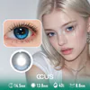 Chrome Sapphire Blue Contact Lenses