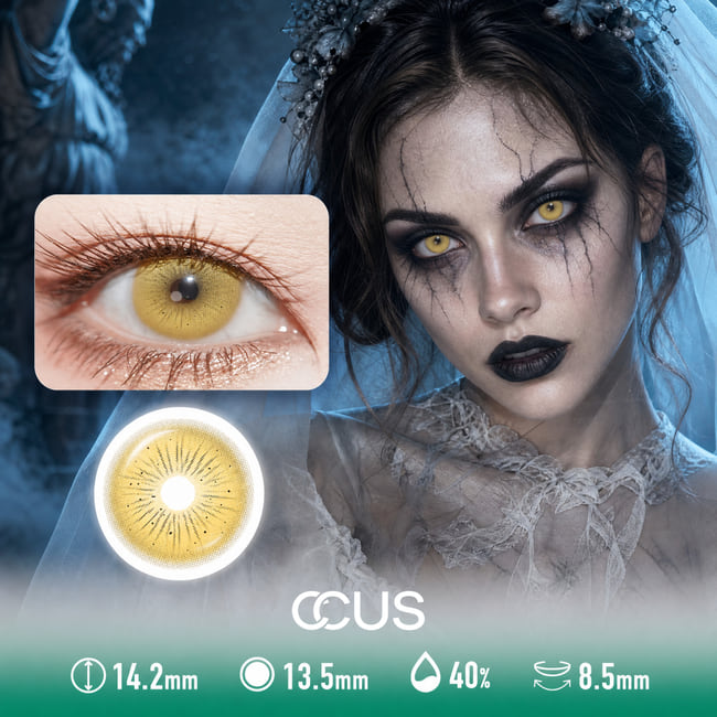 Nocturne Gold Halloween Contact Lenses