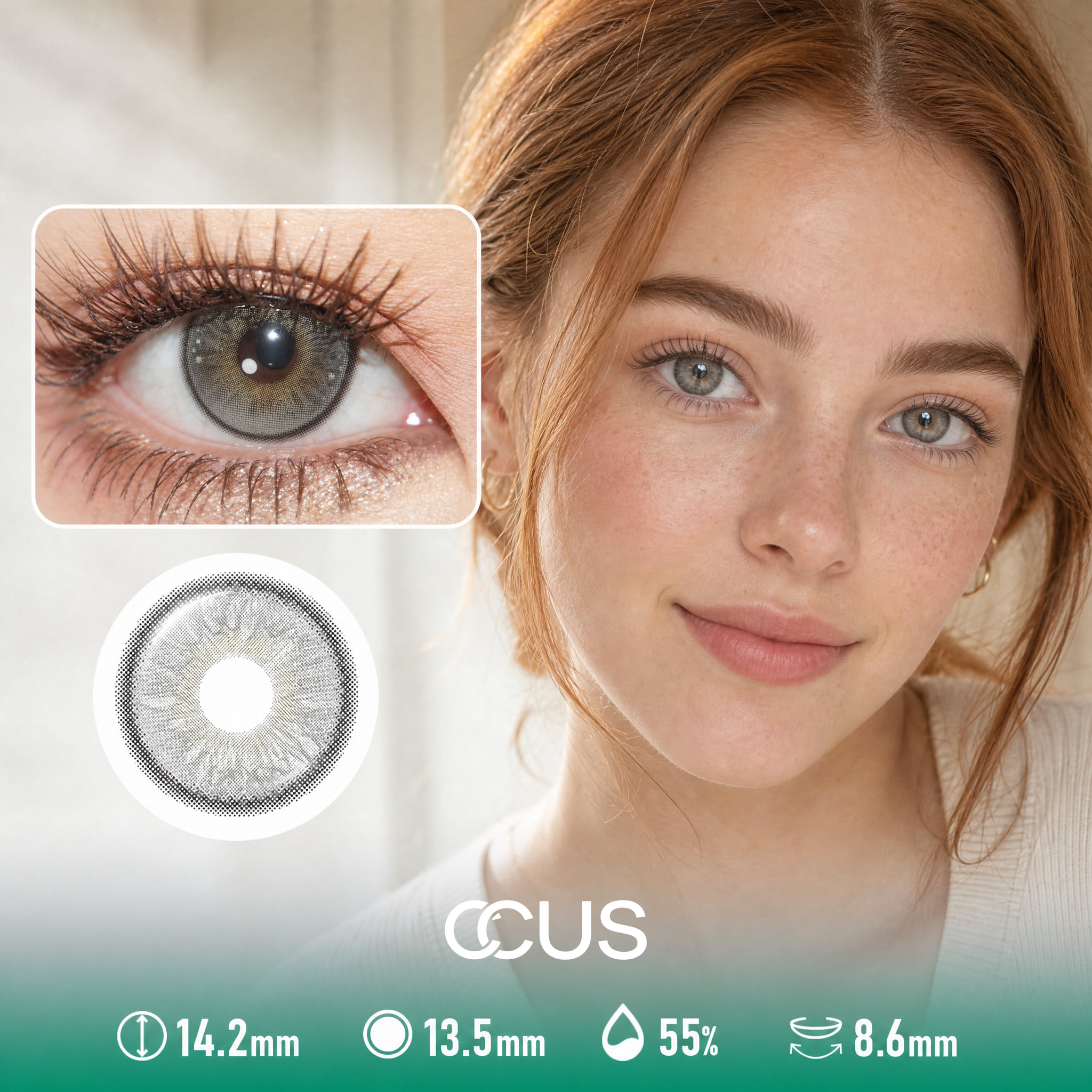 Linen Pearl Silver Contact Lenses