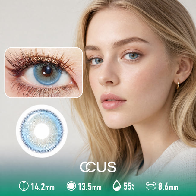 Linen Sky Blue Contact Lenses