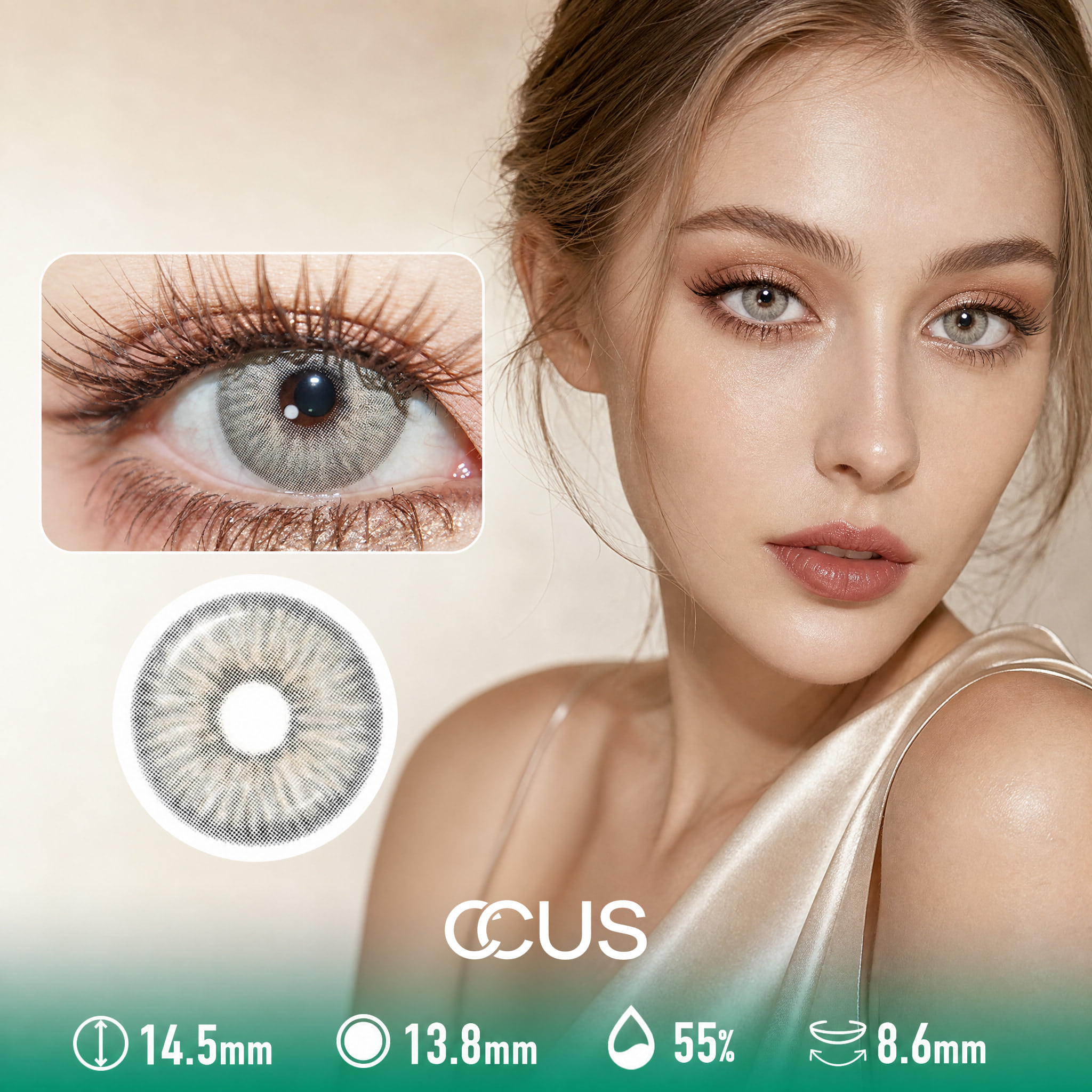 Softlight Honey Brown Contact Lenses