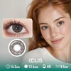 Camellia Silk Mocha Brown Contact Lenses