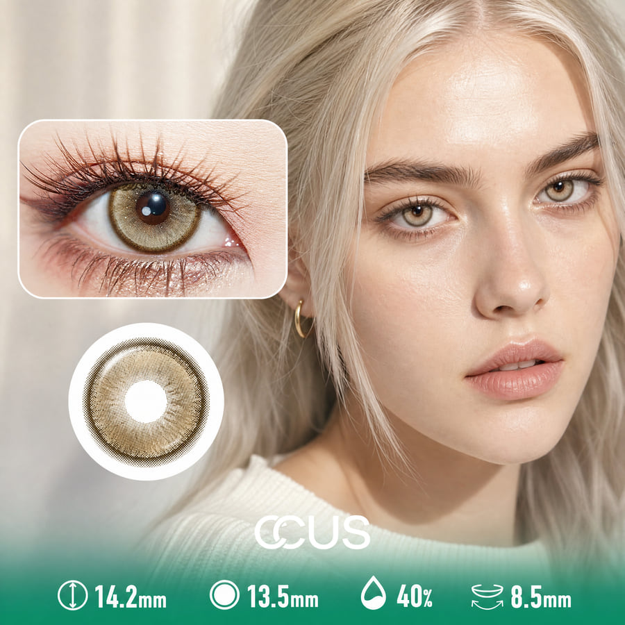 Sandstone Amber Brown Contact Lenses