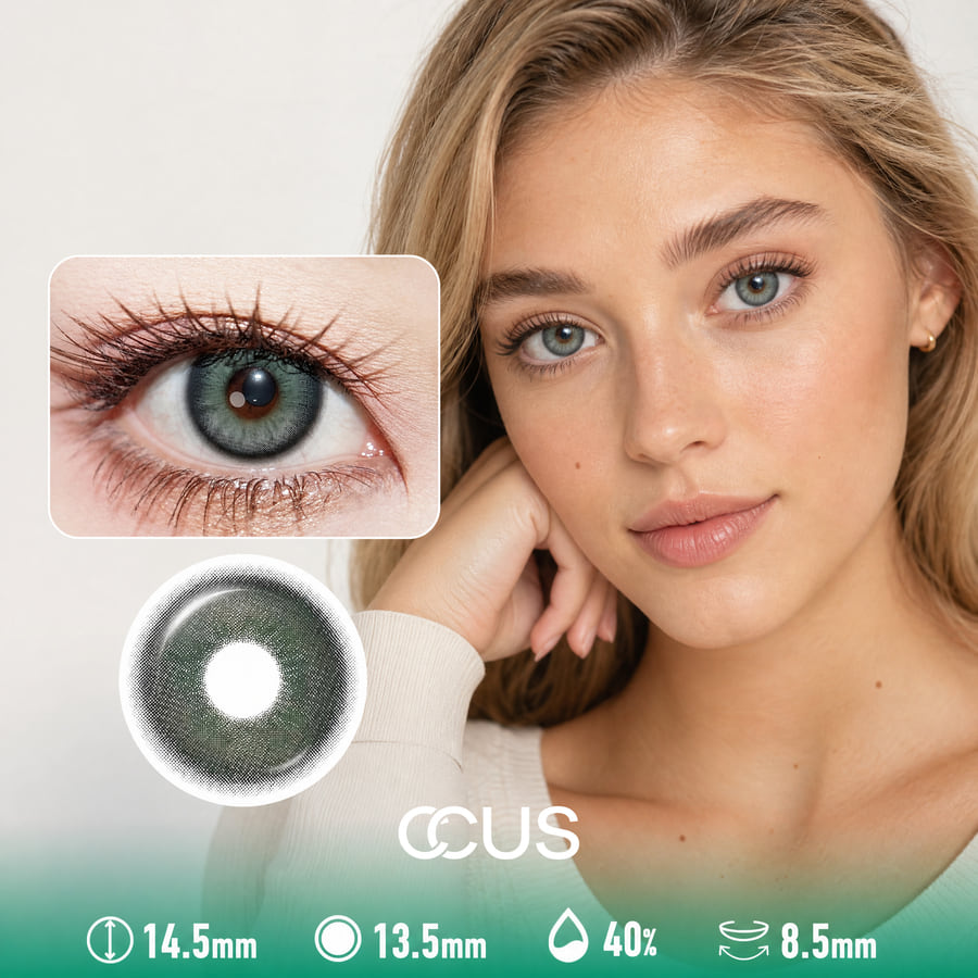 Kyoto Glass Green Contact Lenses